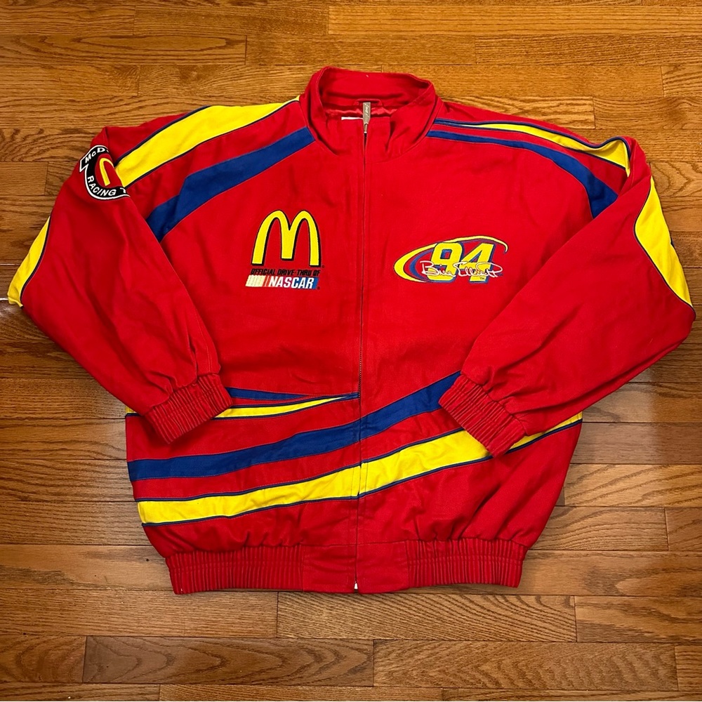 Vintage Rare McDonald’s Bill Elliot #94 nascar racing men’s jacket size large
